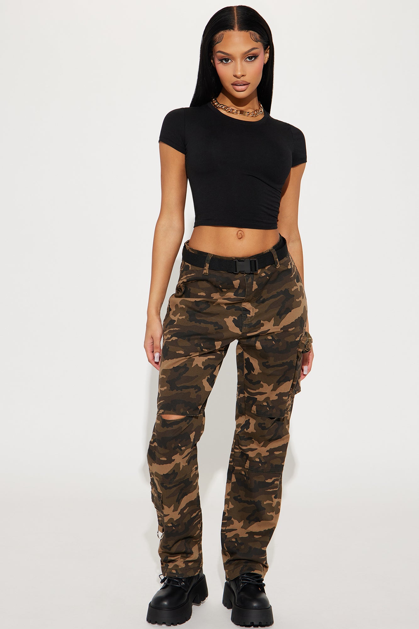 Camouflage best sale cargo joggers