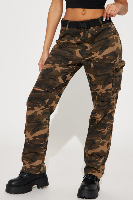 Operation Cargo Joggers Camouflage Fashion Nova Pants