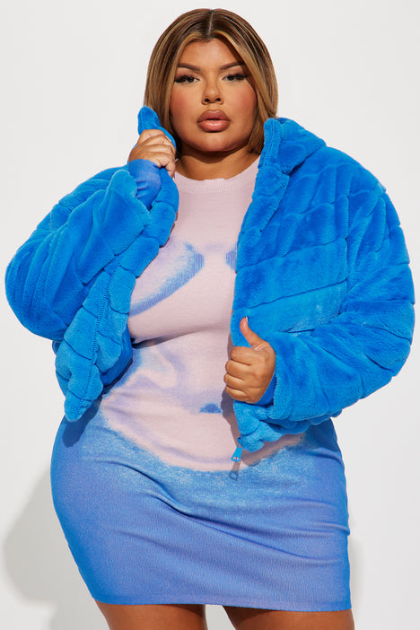 Faux fur coat size 18 2025