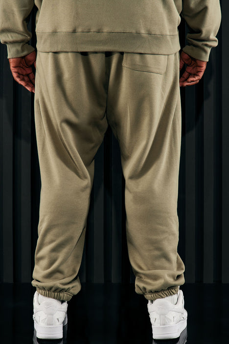 Tyson Heavyweight Sweat Jogger Olive Fashion Nova Mens Fleece