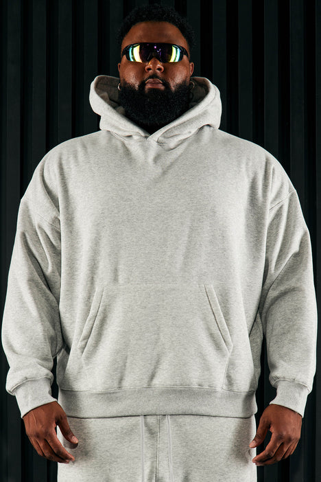 Heavyweight outlet grey hoodie