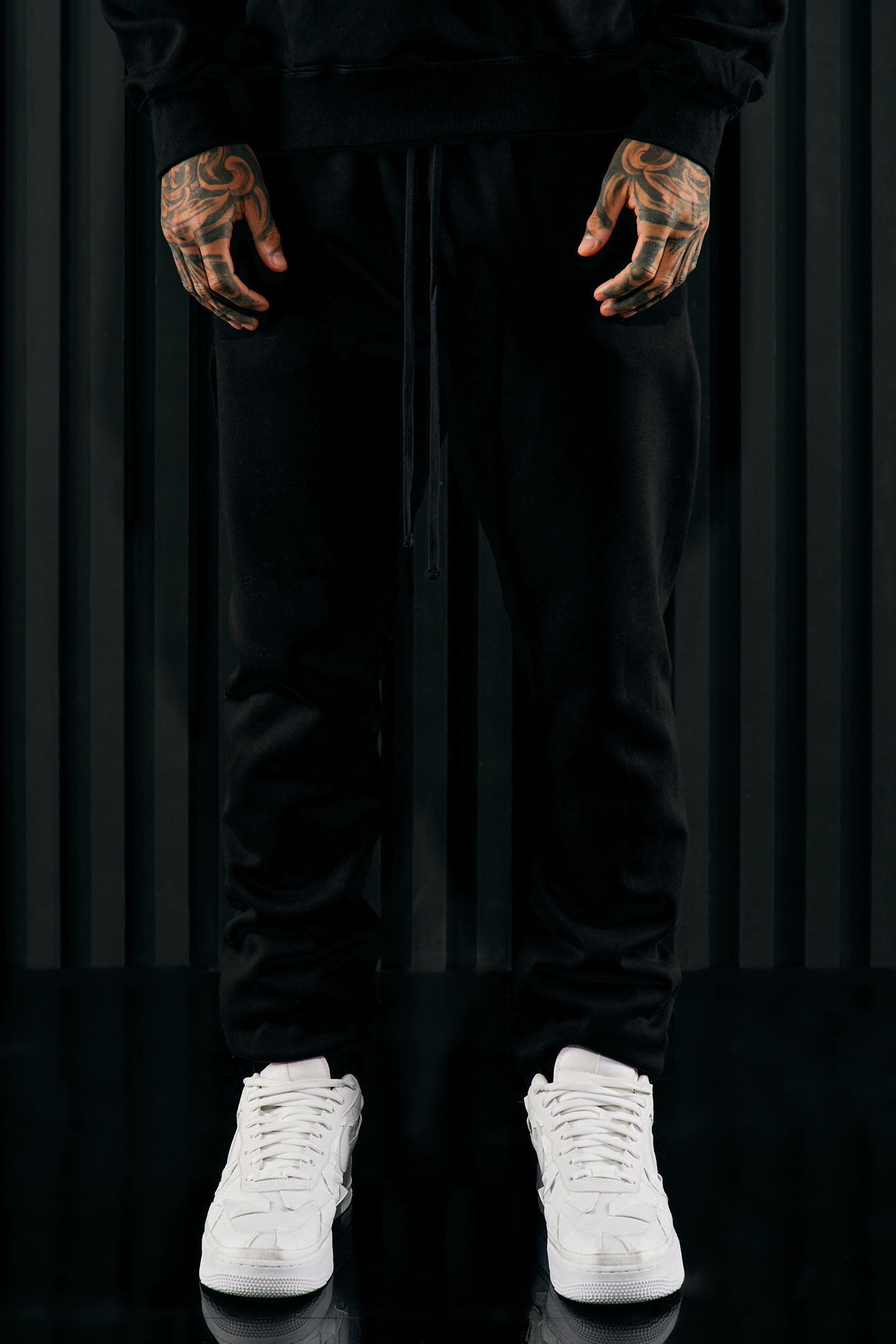 Tyson Heavyweight Sweat Jogger Black Fashion Nova Mens Fleece