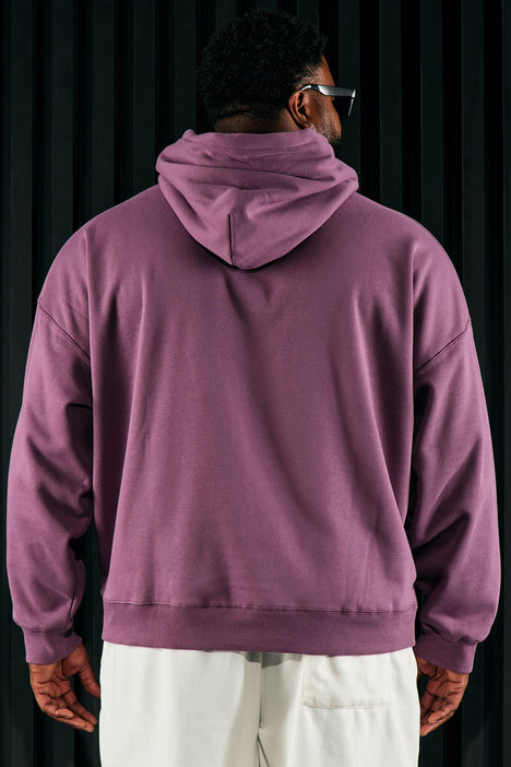 Tyson Oversized Heavyweight Hoodie Purple Fashion Nova Mens