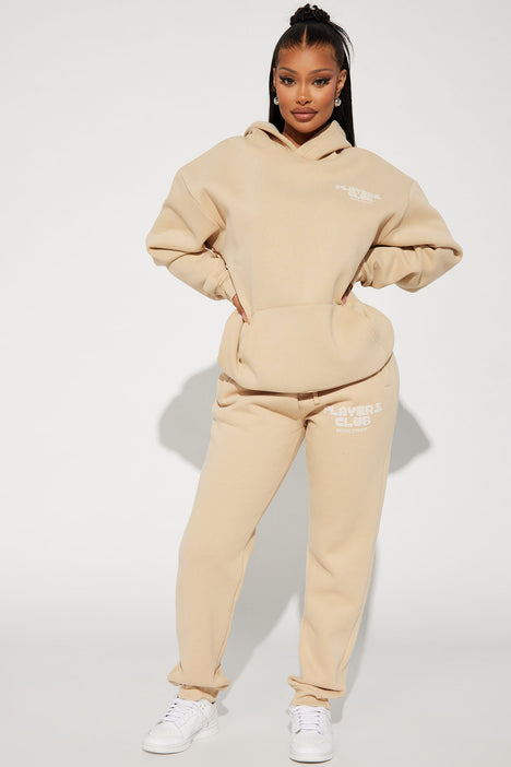 Sand hoodie and jogger set new arrivals