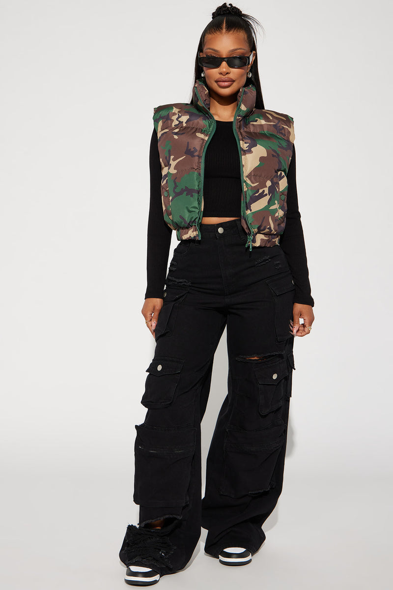Step Up Puffer Vest - Brown/combo | Fashion Nova, Jackets & Coats ...