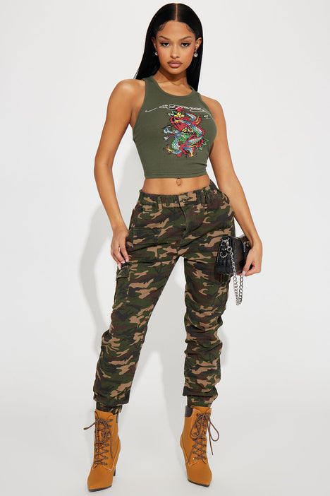 Cadet Kylie Camp Pants - Camo, Fashion Nova, Pants