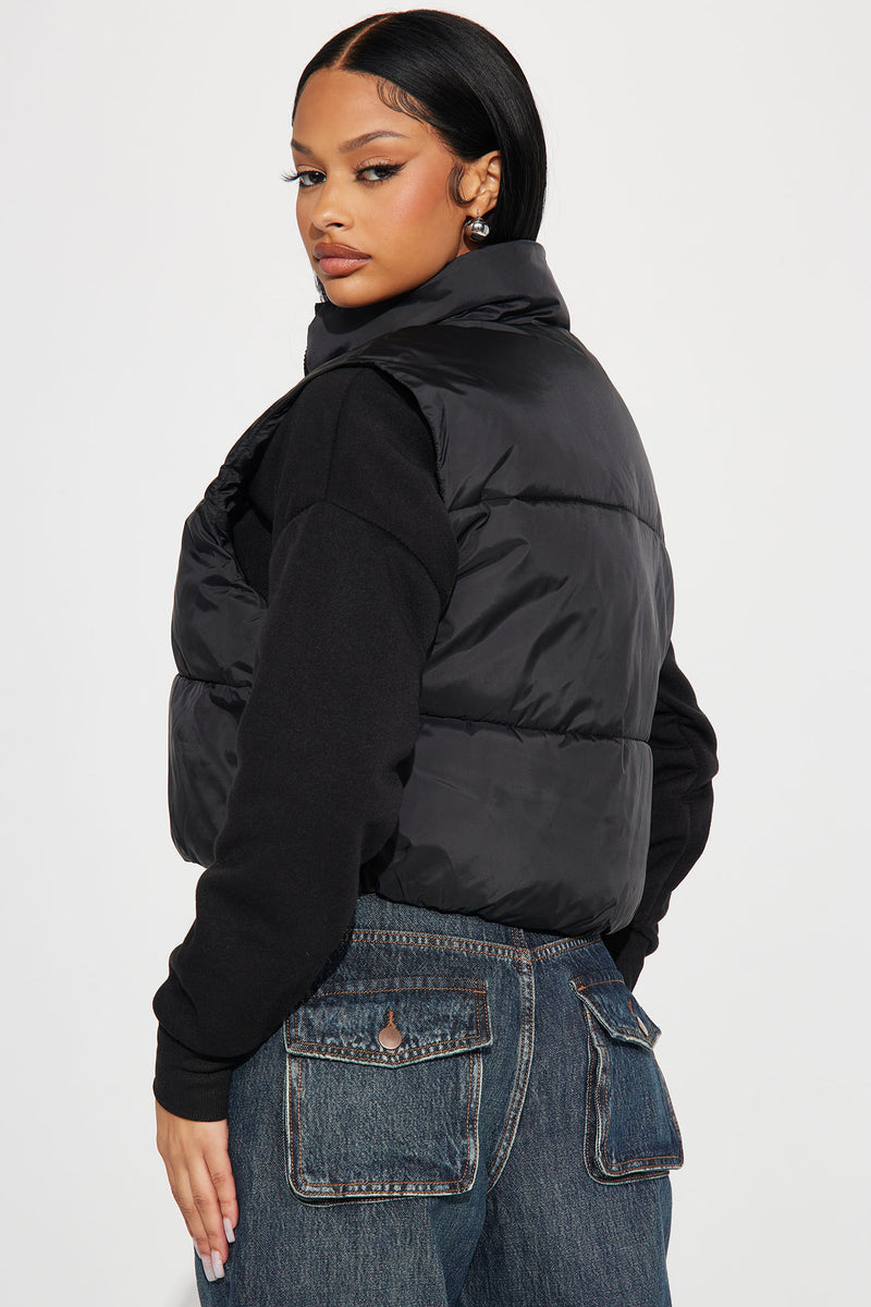 Icy Girl Puffer Vest - Black | Fashion Nova, Jackets & Coats | Fashion Nova