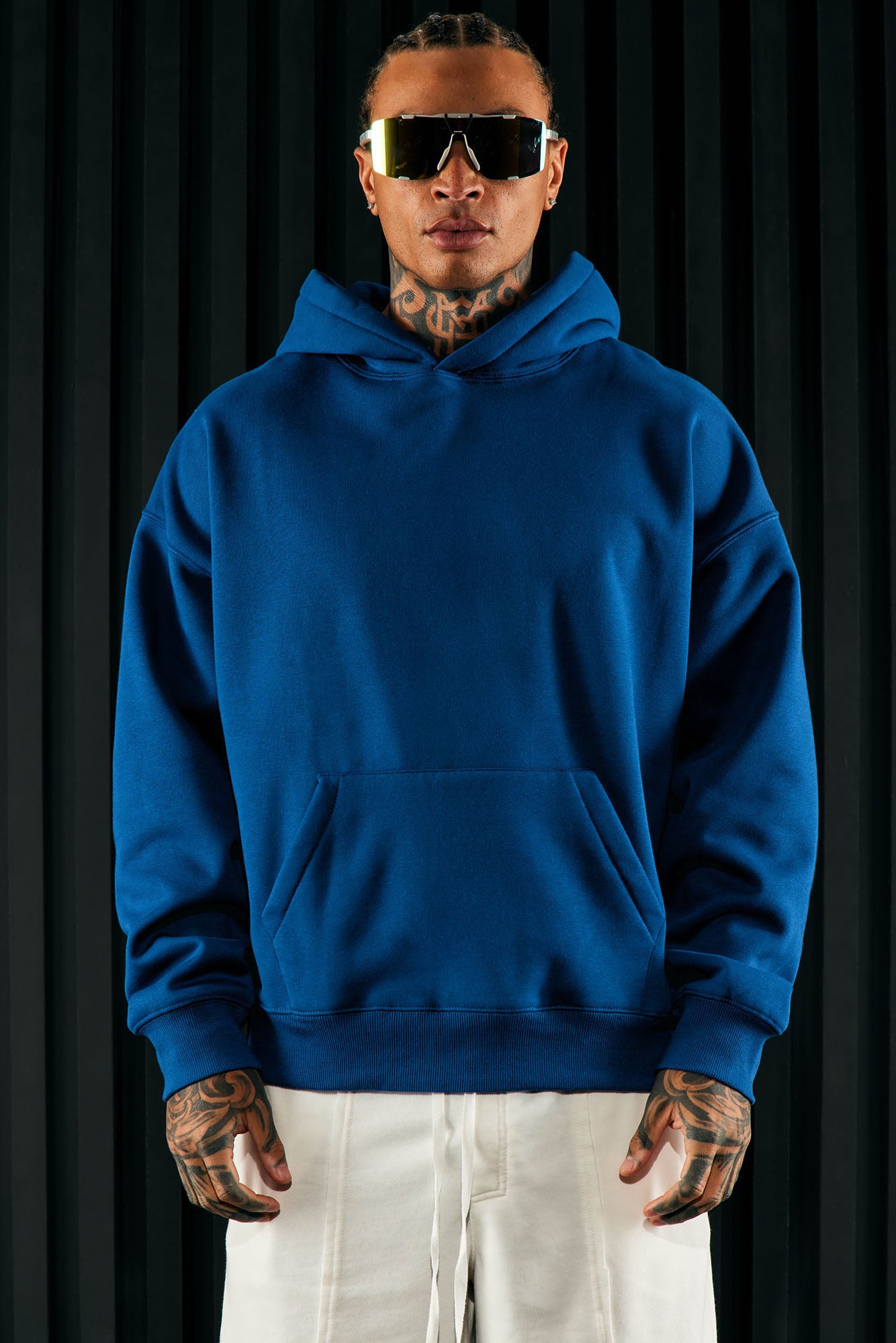 Oversized top blue hoodie