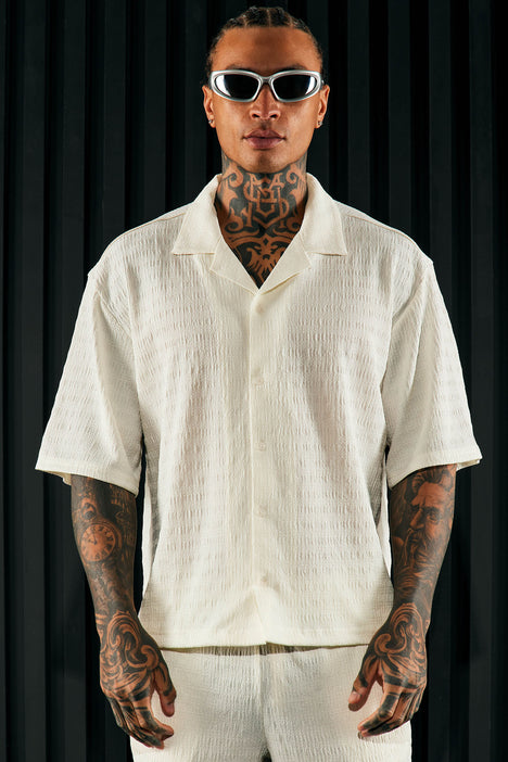 Boca Button Up Shirt White