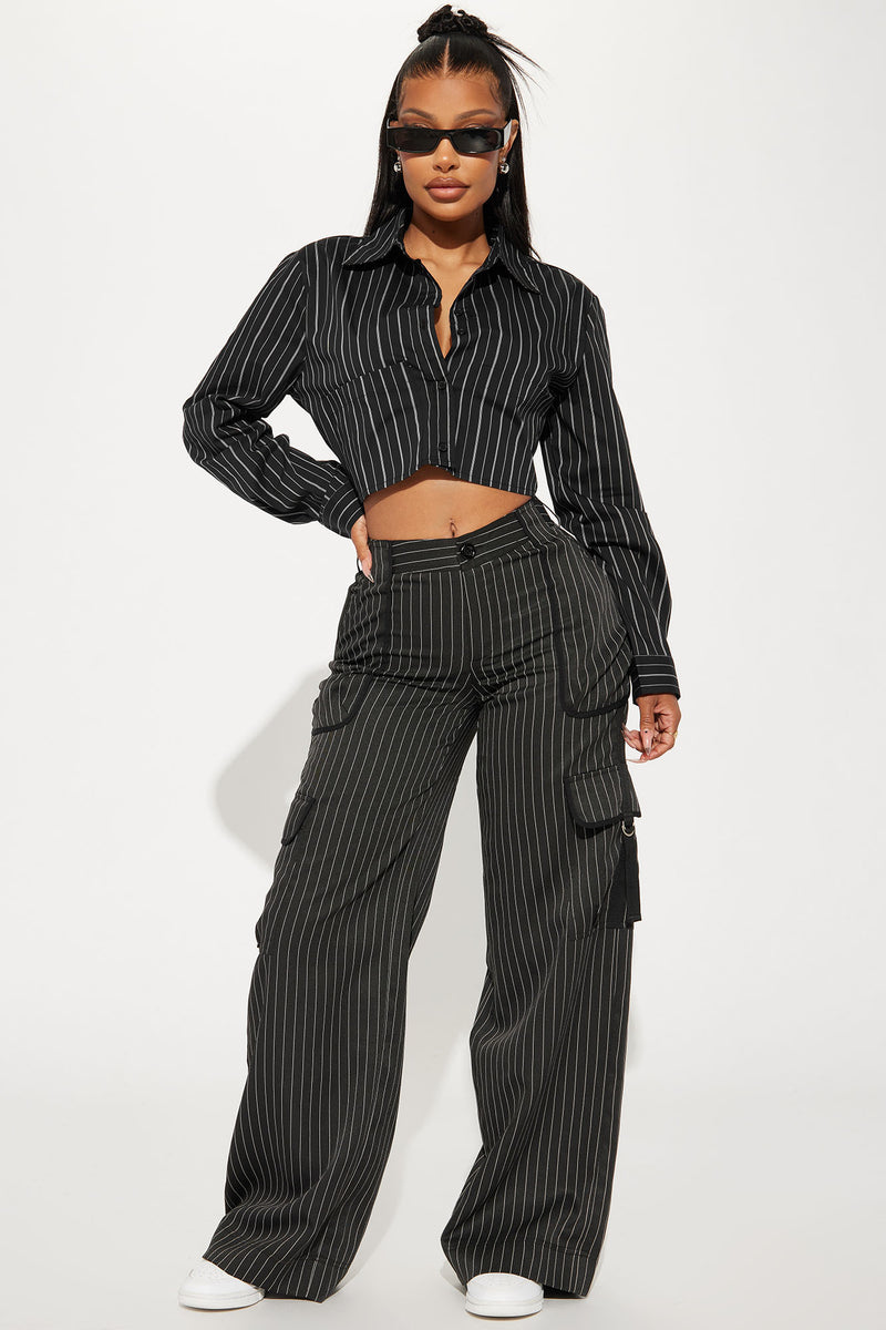 Cybele Pinstriped Shirt Fashion Nova, Shirts & Blouses