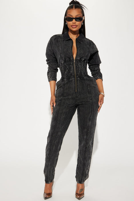 Black jean jumper outlet