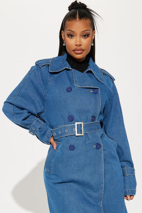 Trench store jean jacket