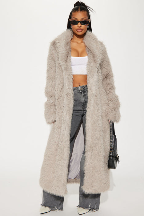 Full length fur coat womens clearance