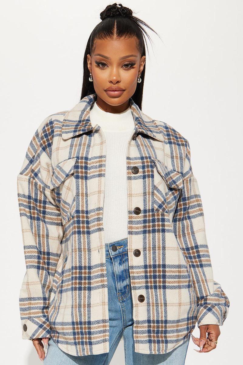 Better This Way Plaid Jacket - Blue/combo | Fashion Nova, Jackets ...