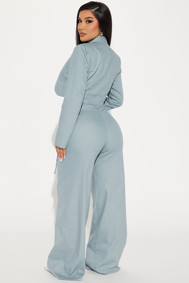 Business Calls Blazer Pant Set - Light Blue | Fashion Nova, Matching ...