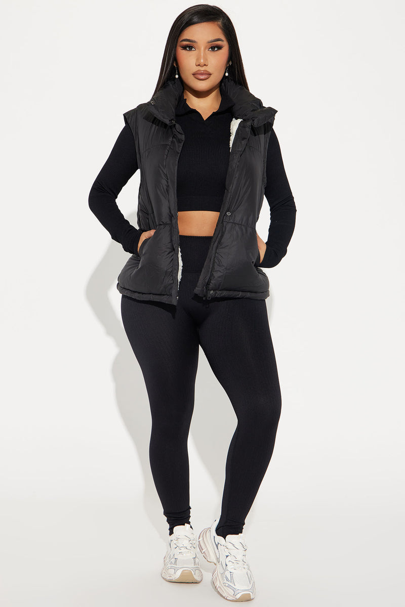 All Day Long Puffer Vest Black Fashion Nova, Jackets & Coats