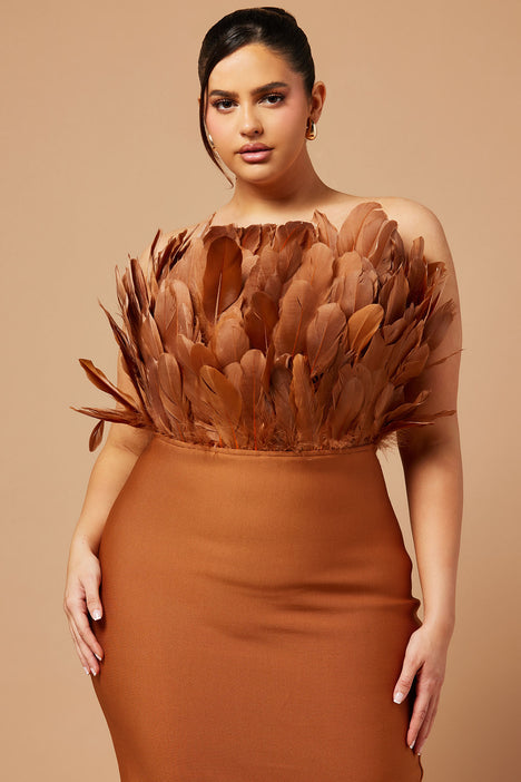 Bronze bandage top dress