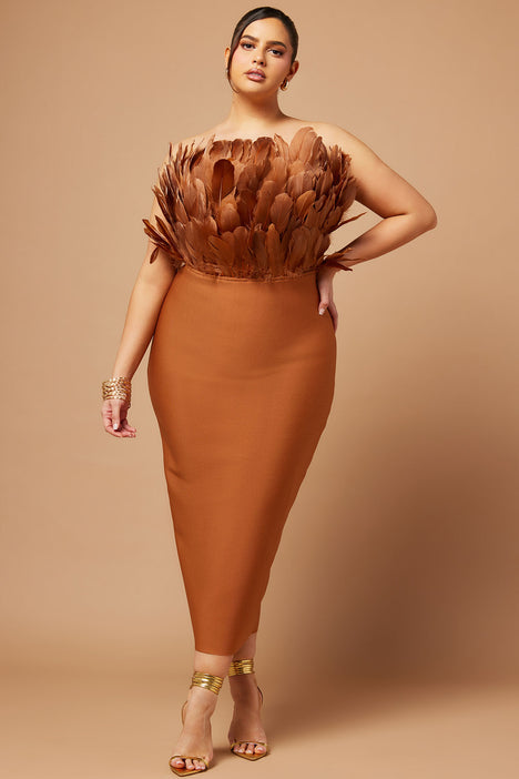 Bronze hotsell bandage dress