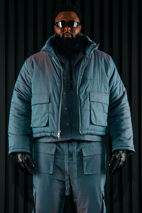 Yeezy cropped puffer jacket top