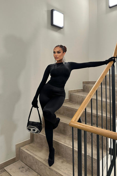 Possibilities Are Endless Pant Boots Black Fashion Nova Shoes