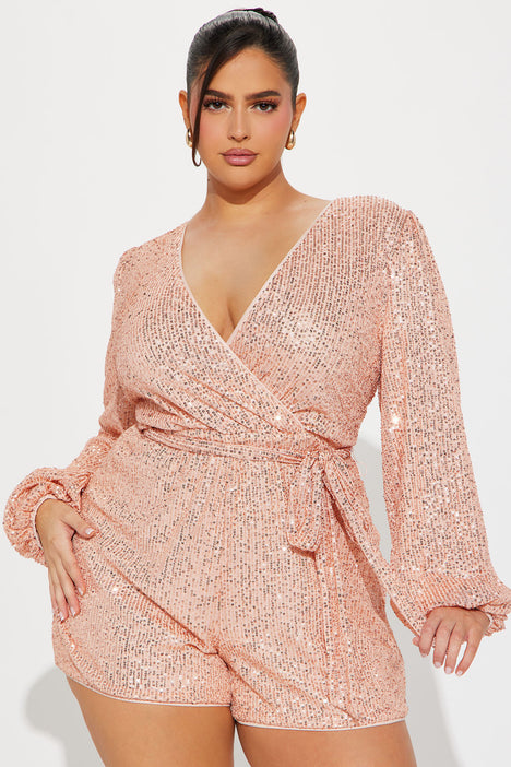 Gold hot sale romper dress