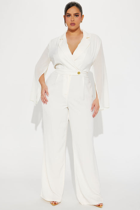 Time To Execute Jumpsuit Ivory
