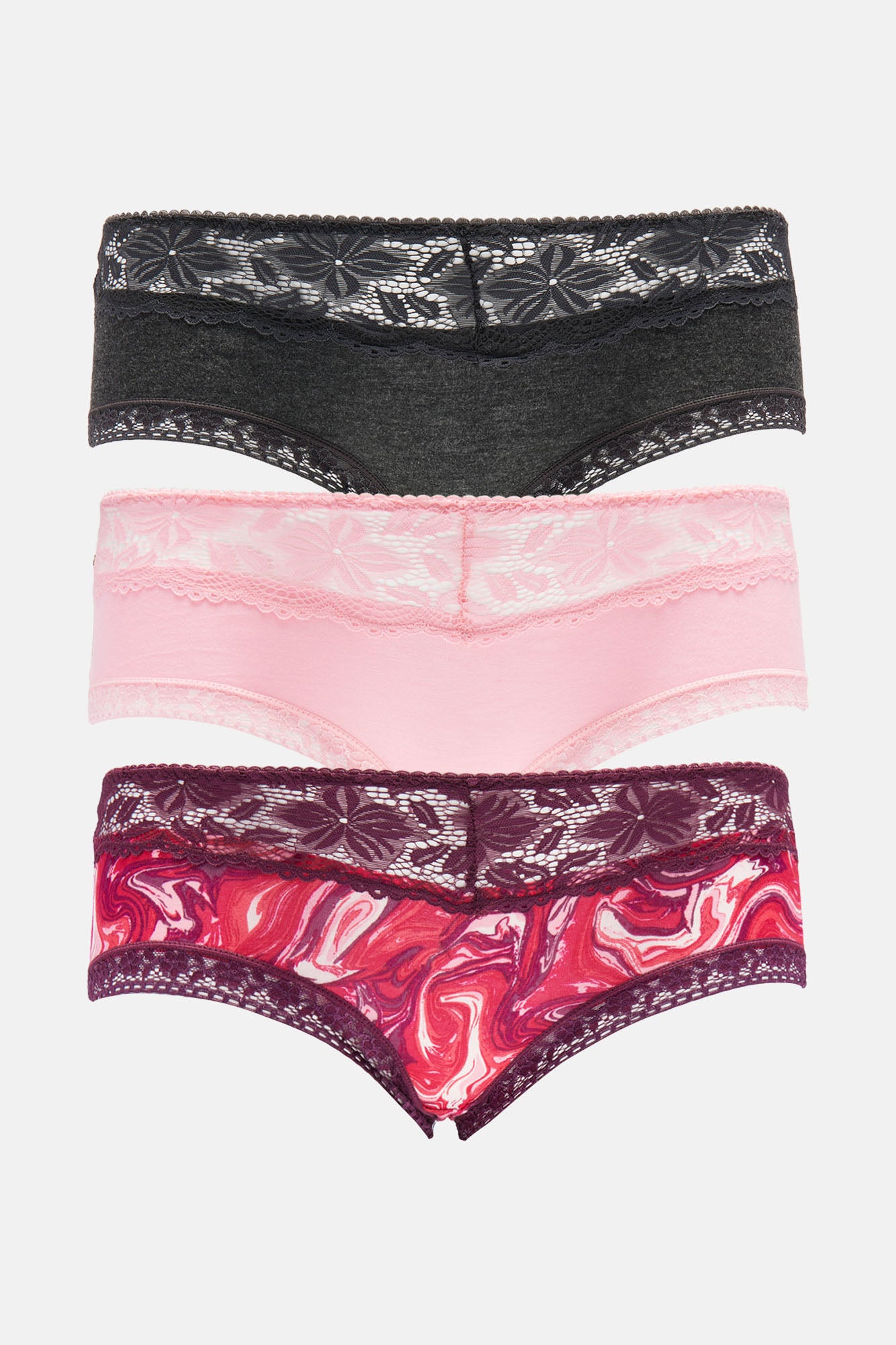 Feeling Comfy And Cute 3 Pack Panties - Pink/combo, Fashion Nova, Lingerie  & Sleepwear