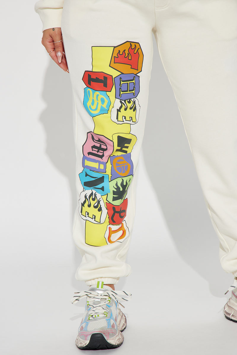 Eternal Glory Sweatsuit Cream Fashion Nova, Matching Sets Fashion