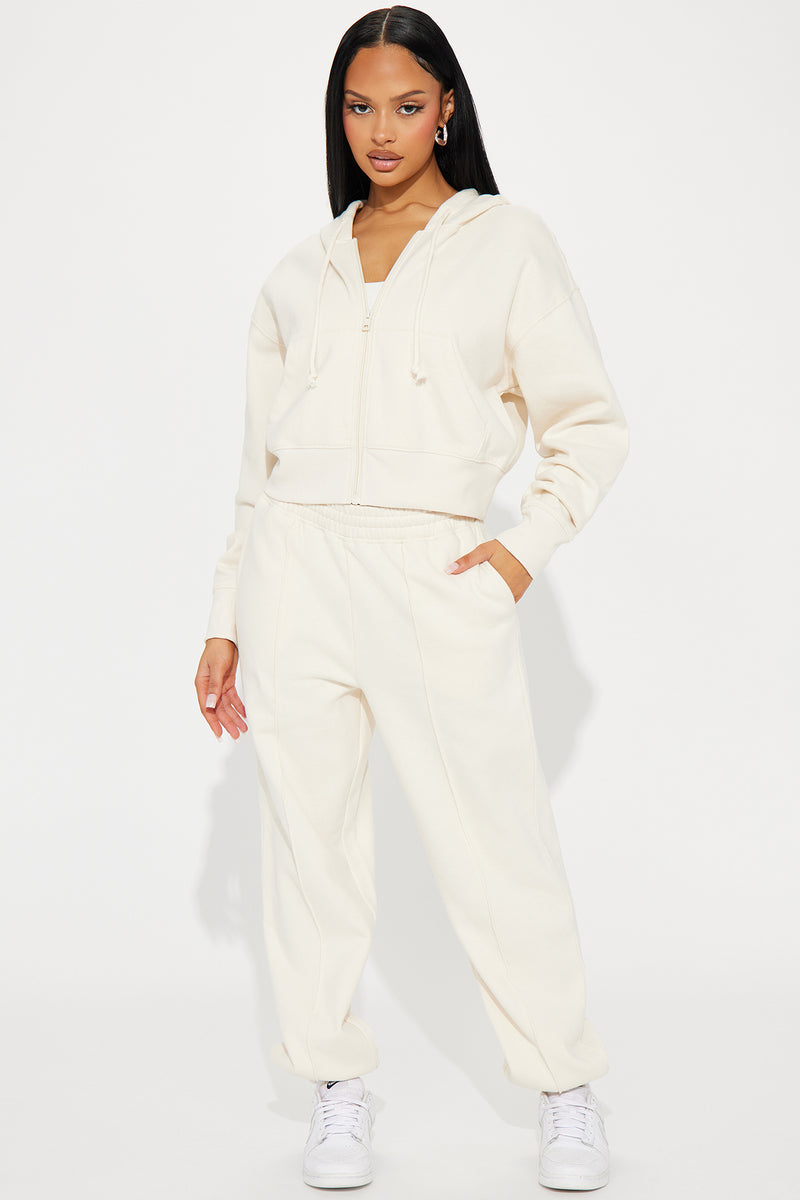 Stayin' In Sweatsuit Cream Fashion Nova, Matching Sets Fashion Nova