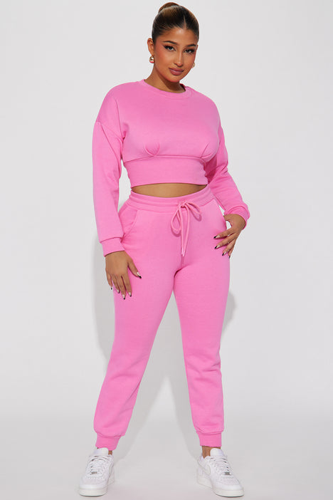Fashion nova pink sweatpants on sale
