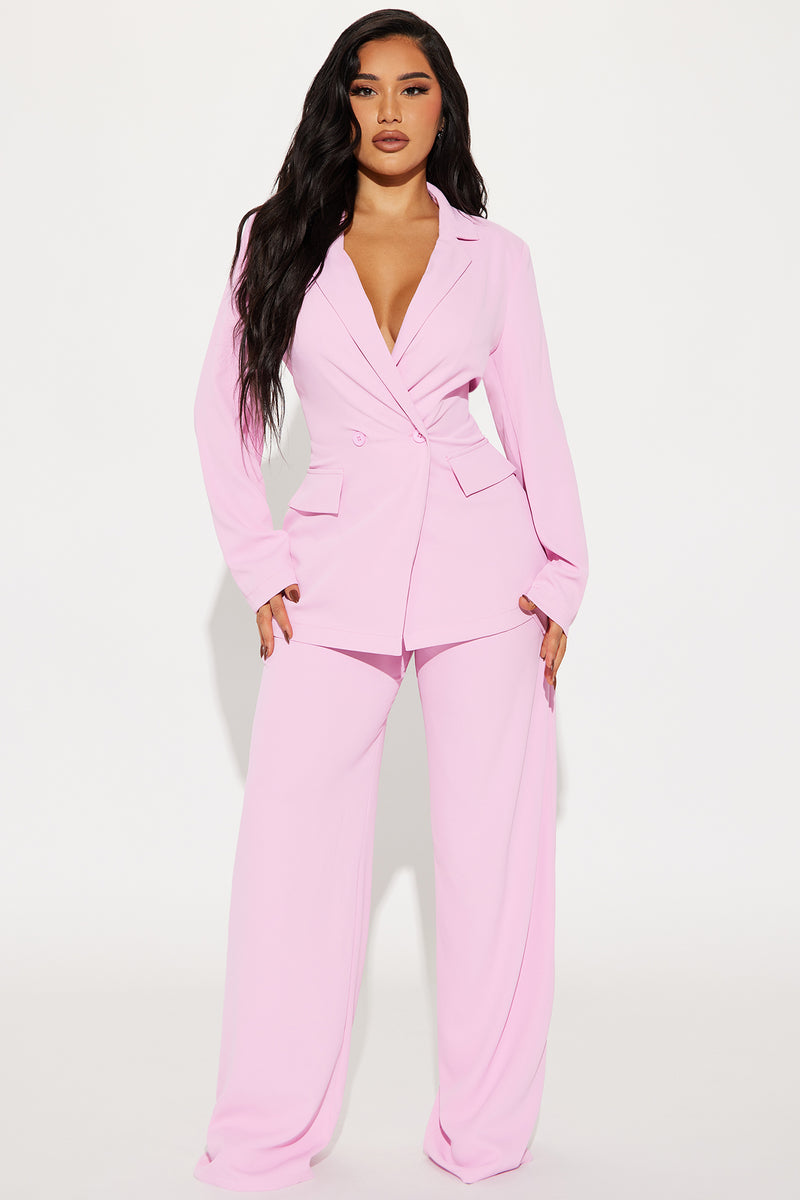 Krystal Blazer Set - Pink | Fashion Nova, Matching Sets | Fashion Nova