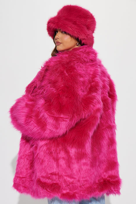 Rainbow fur coat fashion nova hot sale