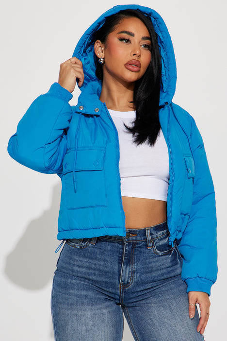 Off the shoulder sales denim jacket fashion nova