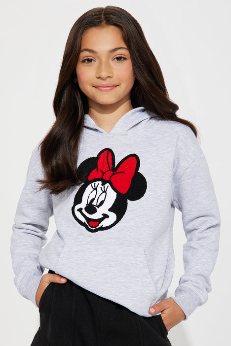 Grey minnie mouse sweatshirt top