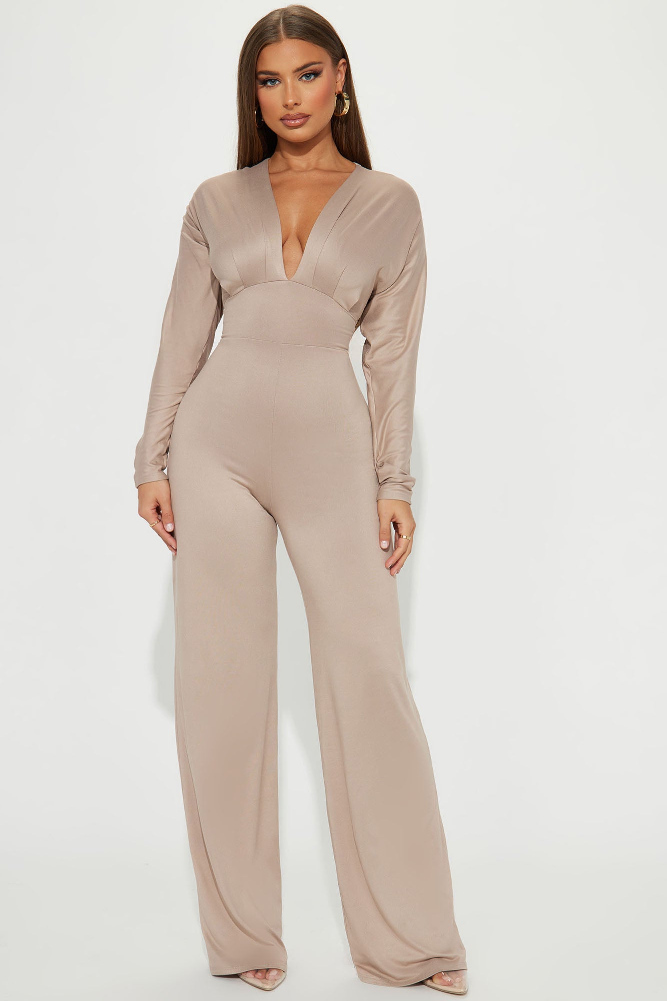Bail Me Out Jumpsuit - Taupe