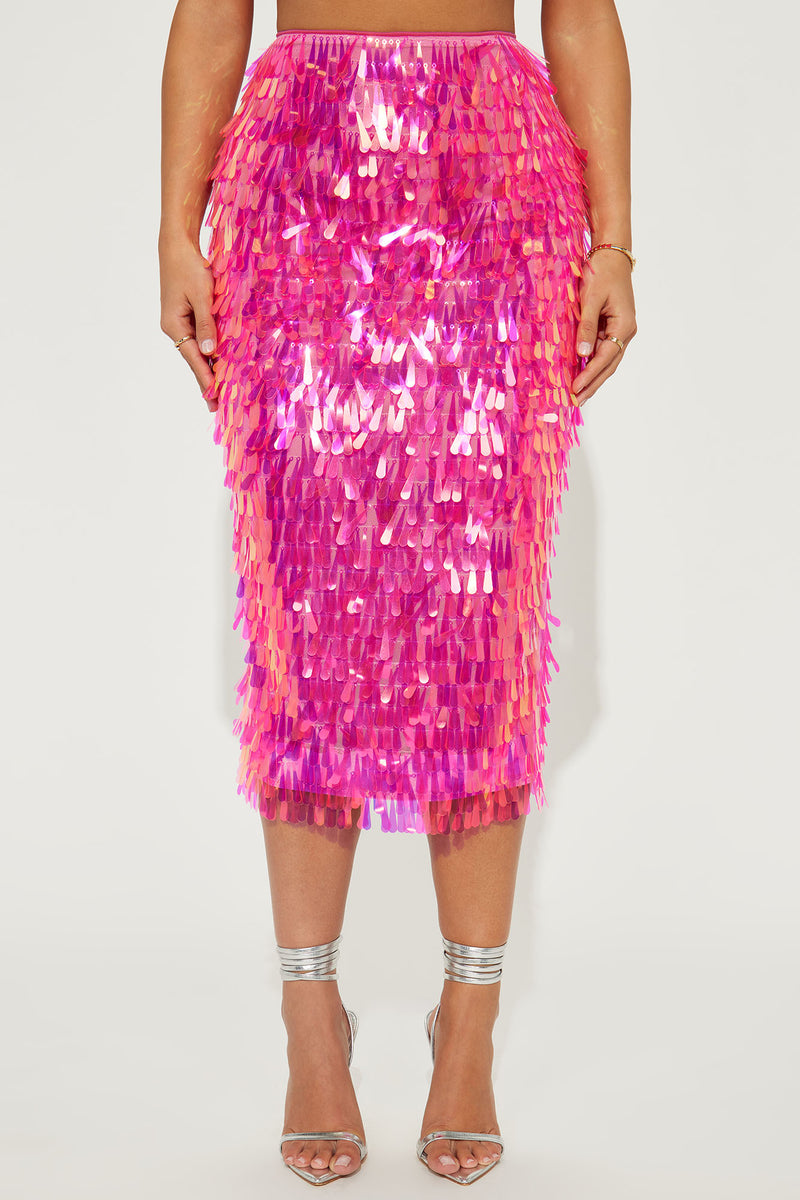 We Like To Party Midi Skirt Fuchsia Fashion Nova, Skirts Fashion Nova