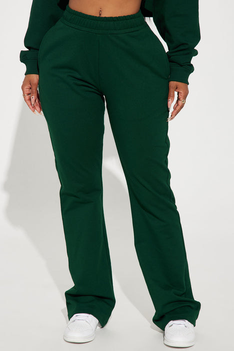 Flight Time Lounge Flare Pants - Green