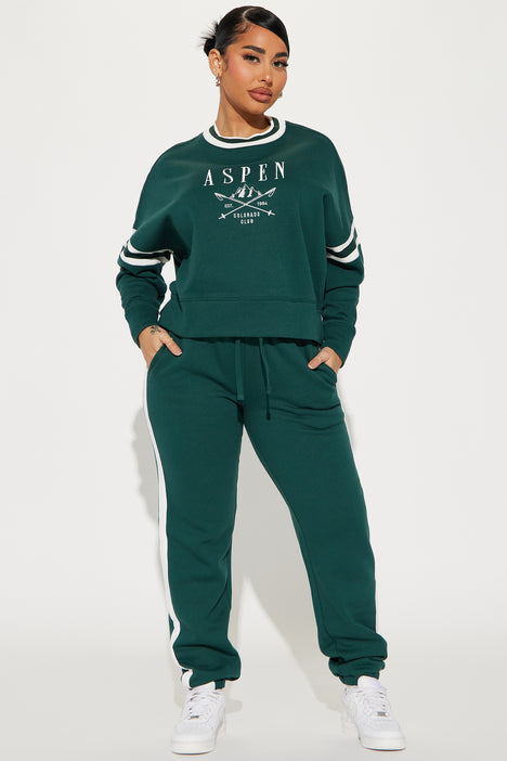 Aspen Sweatsuit Hunter Fashion Nova Matching Sets Fashion Nova