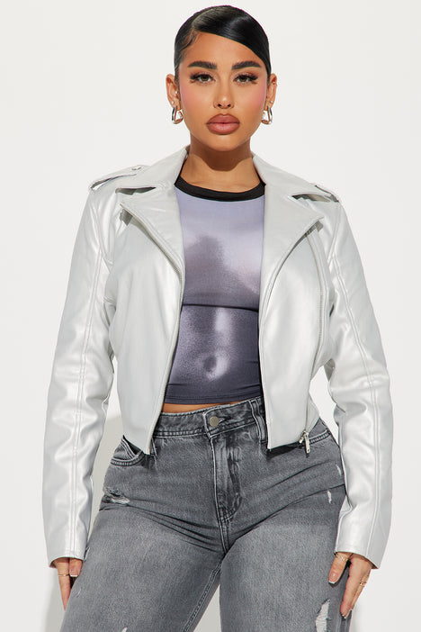 Fashion nova metallic jacket best sale