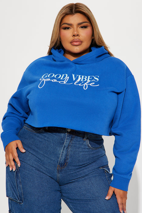 Plus size sales crop top hoodie