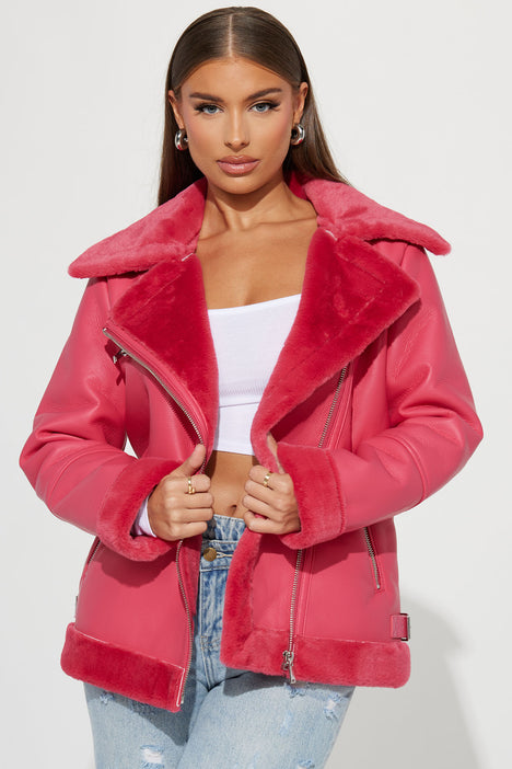 Fashion nova pink jacket outlet