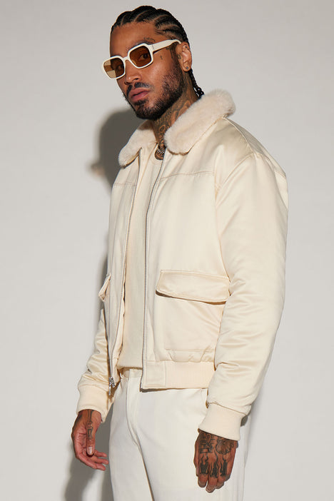 Bomber jacket cream deals