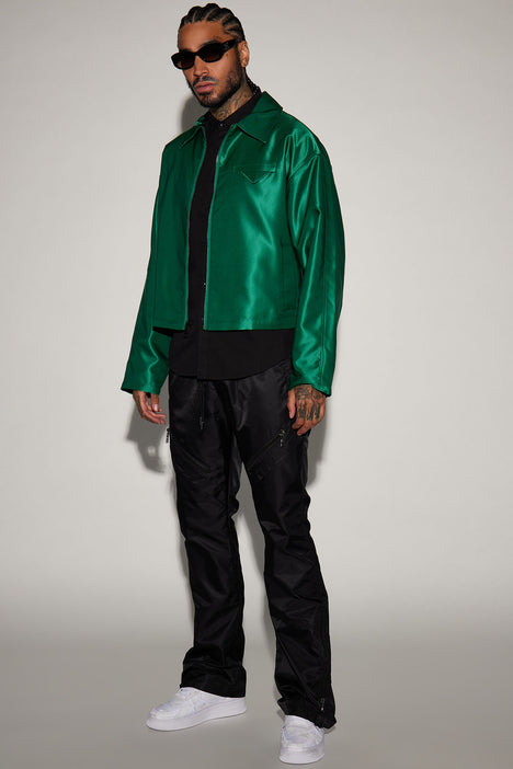 Satin green jacket 2025