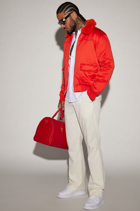 Aviator jacket red shop