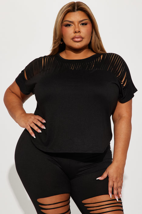 Distressed leggings hotsell plus size