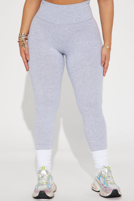 Grey heather leggings online