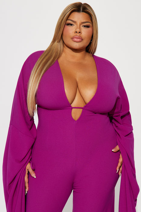Take Me There Jumpsuit Purple