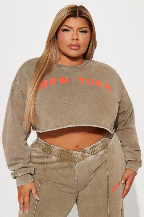Cropped sweatshirt plus size best sale