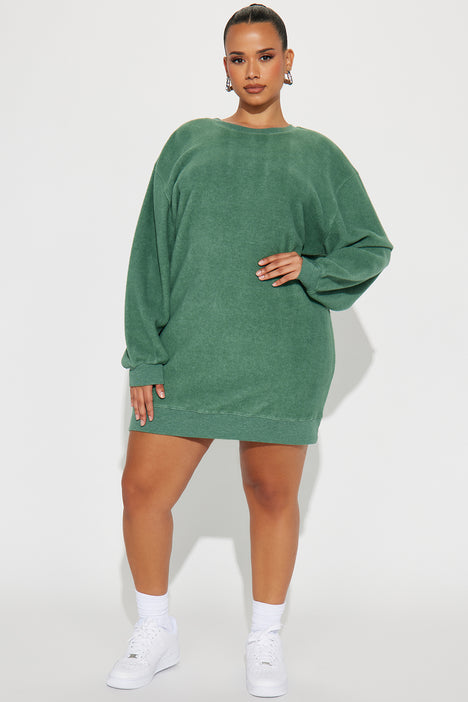 Sweatshirt dress cheap fashion nova