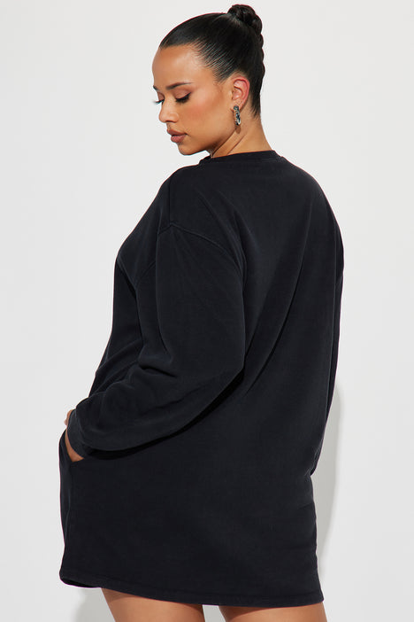 Fashion nova sweatshirt dress outlet